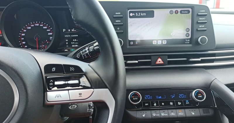 Hyundai Elantra cena 89900 przebieg: 20600, rok produkcji 2021 z Pabianice małe 301